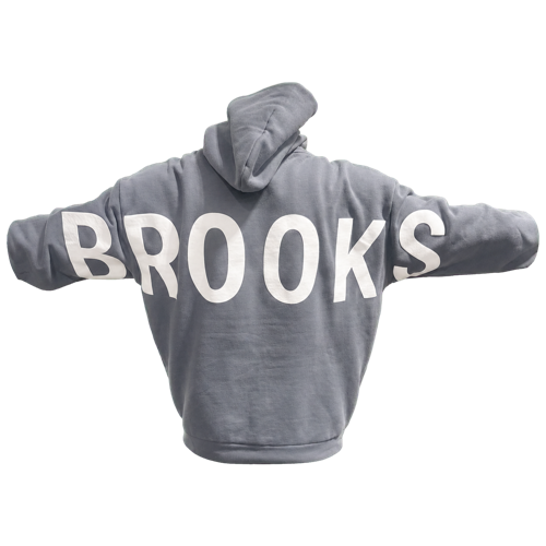 Gray Brooks wrap-print hoodie