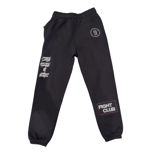 Black multi-placement sweatpants
