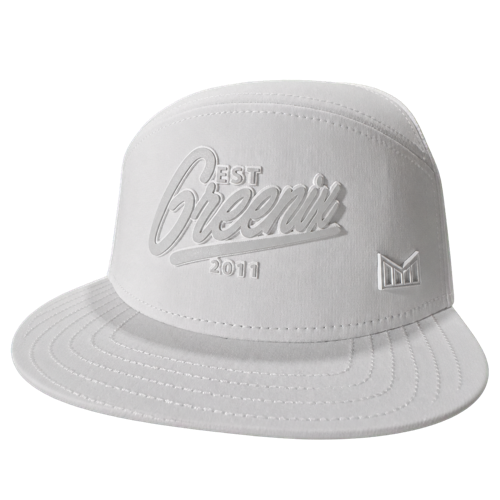 White embroidered Greenix cap