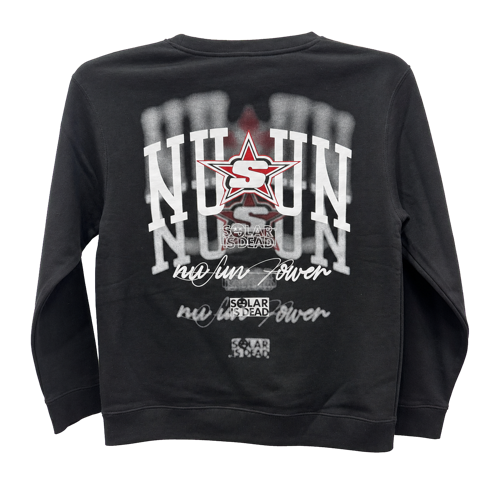 Black NUUN graphic sweatshirt
